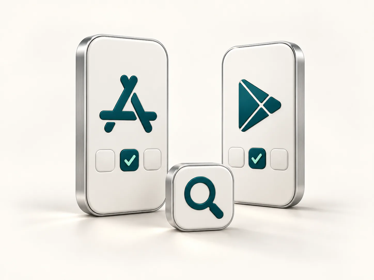 App Store and Google Play app name availability confirmed during a NameCheq search